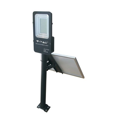 50W Solara LED gatubelysning med solcell - 4000lm, IP65, 4000K, inkl. fjärrkontroll och batteri