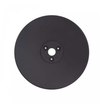 Svart bas för Piatta 12W fasadbelysning - Ø30cm, höjd 3cm, rund, svart, tillbehör till Piatta serien