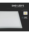 V-Tac LED Panel 60x60 - 40W, 4950lm, vit kant