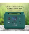 Powerstation 600W - 576Wh, med eluttag, 2x 230V AC output