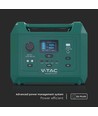 Powerstation 600W - 576Wh, med eluttag, 2x 230V AC output