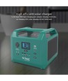 Powerstation 600W - 576Wh, med eluttag, 2x 230V AC output