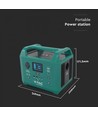Powerstation 300W - 288Wh, med strömuttag, 1x 230V AC output