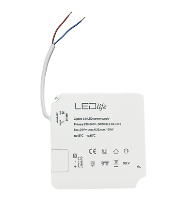 Zigbee 150W strömförsörjning - Hue kompatibel, 24V DC, 6,25A, IP20 inomhus