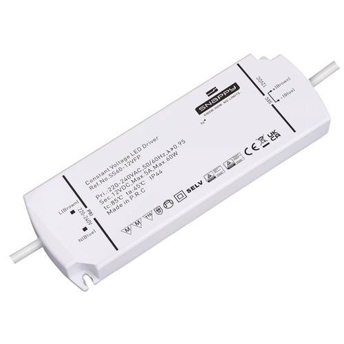 Snappy 60W strömförsörjning - 12V DC, 5A, IP44
