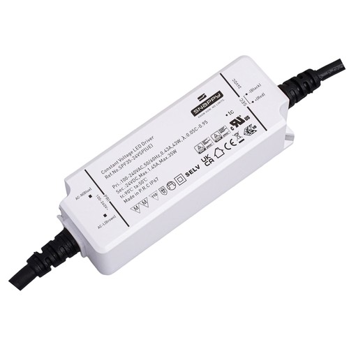 Snappy 35W / 12V DC strömförsörjning - 2.91A, IP67 vattentät
