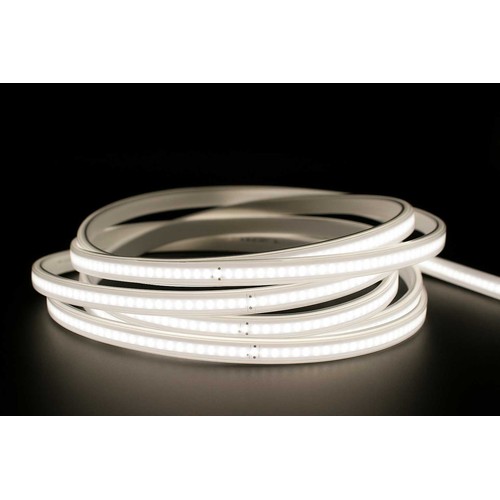 5 m. vattentät COB LED strip - 230V, IP67, 360 LED, 10W/m, kan klippas var 50cm
