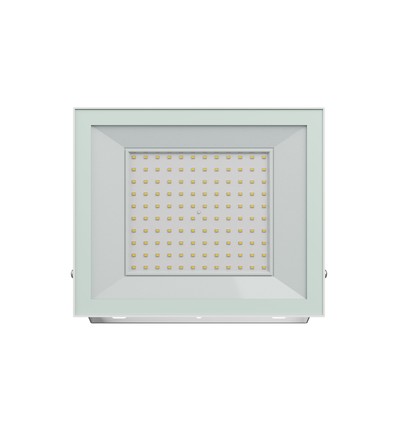 Noctis Lux 4 strålkastare 100W - Varmvitt, 230V, IP65, 251x207x26mm, vit