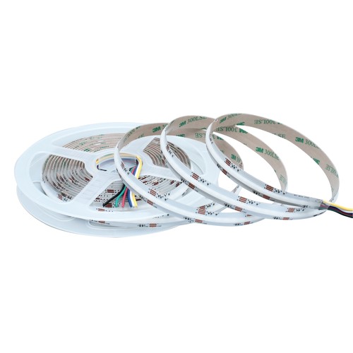 10m RGB+CCT COB-LED strip - 21W/m, IP20, 840 LED pr. meter, 24V, COB LED