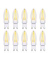 10 st. G9 dimbar 2W glödlampa - 2700K, Filament LED, 230V