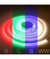 5m 20W/m RGB+WW COB-LED-strip - 24V DC, IP20, 784 LED per meter, COB LED