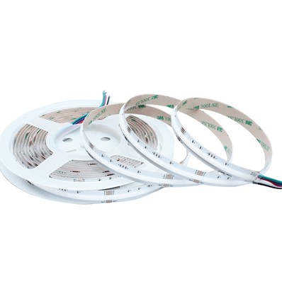 5m RGB+WW COB-LED strip - 20W/m, IP20, 784 LED pr. meter, 24V, COB LED