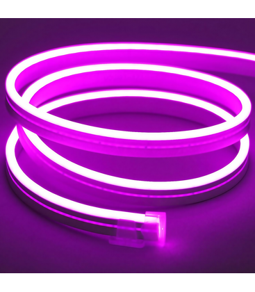 8W per meter Lila 8x16 CLIP-ON Neon Flex LED - 24V DC, IP67