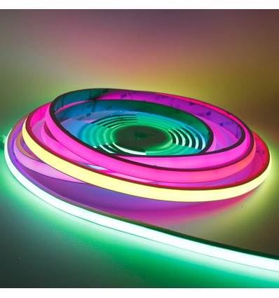 16W/m RGBIC Neon Flex strip - 5m, 96 LED per meter, 24V, 8x16, IP20