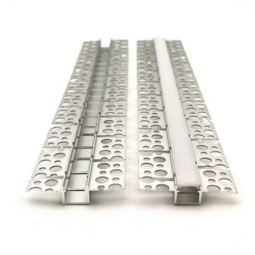 Flexibel insparklingsprofil i aluminium för LED-strip - 2 meter, inkl. skydd