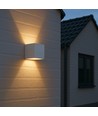 LEDlife CUBIC 6W vägglampa - Vit, fyrkantig, upp/ned, justerbar, inne / ute, IP65, inkl. ljuskälla