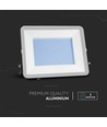 200W strålkastare - Samsung chip, 1m kabel, 4000K, svart hölje, grått glas.