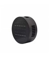 Solcellsensor vägglampa - Svart, rund, justerbar spridning skymningssensor, IP65