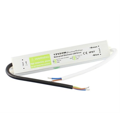 36W / 12V DC strömförsörjning - 3A, IP67 vattentät