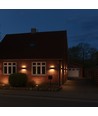 12W DuoLume vägglampa - Rektangel, IP65, svart, upp/ner, inne/ute, inkl. ljuskälla