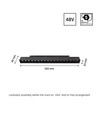 System Shift Grid M - Skena Ljus, 303x23x42mm, 17W, 35°, Svart, DALI