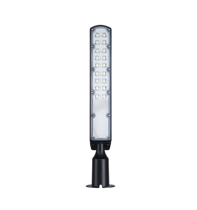 Streetos Slim 30W - Neutral vit, 230V, 140/85°, IP65, 423x109x76mm, svart, Spectrum.