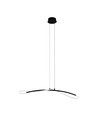 Outlet: EGLO Egidonella LED Pendel Lampa 20W i Svart/Vit
