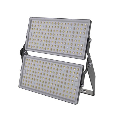 500W LED Strålkastare - 135lm/W, IP65, stadion, planer och stora ytor, 1m kabel