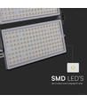 500W LED Strålkastare - 135lm/W, 1m Kabel, Svart Hölje, IP65.