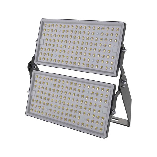 500W LED strålkastare - Super High Power, 1m kabel, Samsung chip, 4000K, svart hus, IP65, 135lm/W