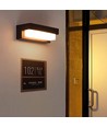 Solcellssensor CCT vägglampa - 3 ljusfärger, svart, fyrkantig, skymningssensor, IP54