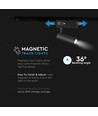 15W LED-spotlight - 4000K, Magnetisk, Svart, IP20, 24V