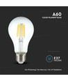 E27 10W LED filamentlampa - A60, klart glas, 1055lm, 4000K