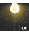 A67 LED Koltrådsglödlampa 10W E27 - 4000K.