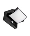 17W Vägglampa med Sensor - LED, 3000K, Svart, IP65