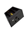 Solcellsensor vägglampa - Svart, upp/ner, justerbar spridning skymningssensor, IP54