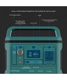 Powerstation 500W - 568Wh, med eluttag, 1x 230V AC output