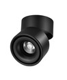 Dimbar LED takspot RA98 - 10W, svart, justerbar, för utanpåliggande montage
