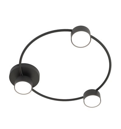 Lucio 3 Svart taklampa - GX53, 230V, utan ljuskälla