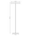 Nemo LP3 Orange golvlampa - Ø40 cm, G9, 230V, utan ljuskälla