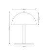Mogu LN2 Svart bordlampa - Ø18 cm, G9, 230V, utan ljuskälla