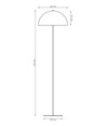 Mogu LP1 Orange golvlampa - Ø44 cm, E27, 230V, utan ljuskälla