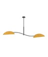 Lotus 2 Svart/Gulaktig-orange taklampa - E14, 230V, utan ljuskälla