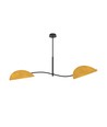 Lotus 2 Svart/Gulaktig-orange taklampa - E14, 230V, utan ljuskälla