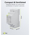 12V 30W DIN-skena strömförsörjning - 12V DC, 2,5A