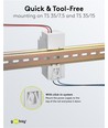 12V 30W DIN-skena strömförsörjning - 12V DC, 2,5A