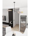 Lotus 2 Svart/Grå taklampa - E14, 230V, utan ljuskälla