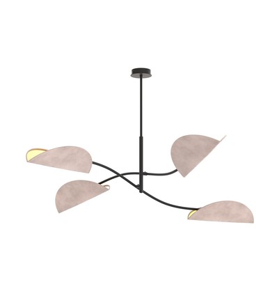 Lotus 4 Svart/Grå taklampa - E14, 230V, utan ljuskälla