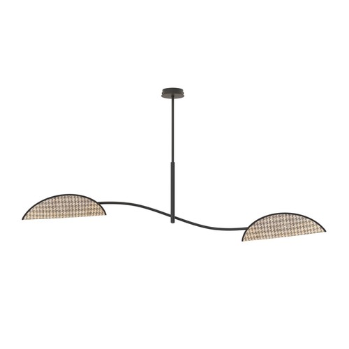 Lotus 2 Svart/Naturlig taklampa - E14, 230V, utan ljuskälla