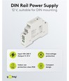 12V 15W DIN-skena strömförsörjning - 12V DC, 1,25A